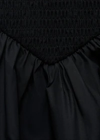 Combined gathered dress