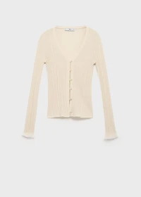 Contrast trim cardigan