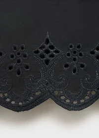 Embroidered crop top
