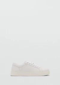 Leather panel sneakers
