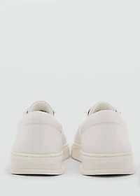 Leather panel sneakers