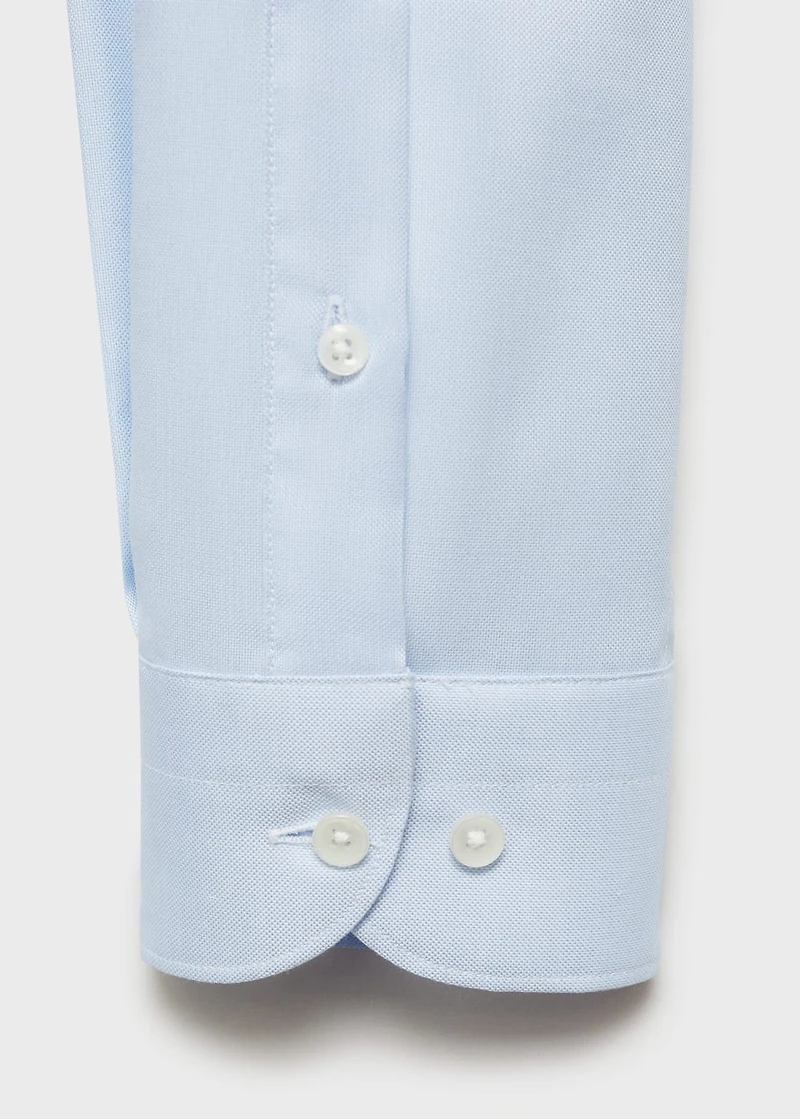 Slim fit structured suit shirt