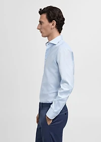Slim fit structured suit shirt