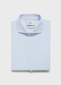 Slim fit structured suit shirt