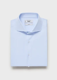 Slim fit structured suit shirt