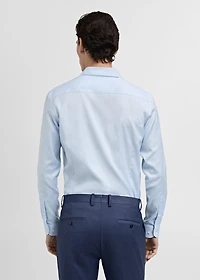 Slim fit structured suit shirt