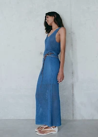 Crochet long skirt