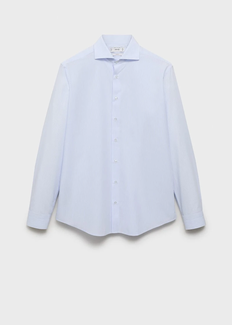 Slim fit thousand striped suit shirt