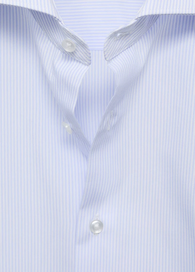 Slim fit thousand striped suit shirt