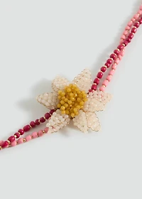Flower choker necklace