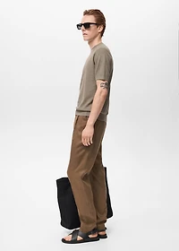 Ribbed knit t-shirt