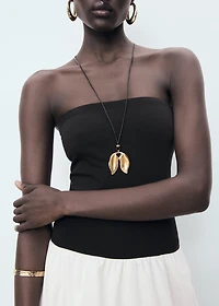 Combined knitted balloon dress