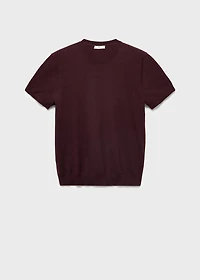 Cotton fine-knit t-shirt