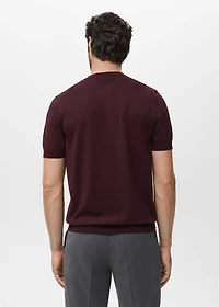 Cotton fine-knit t-shirt