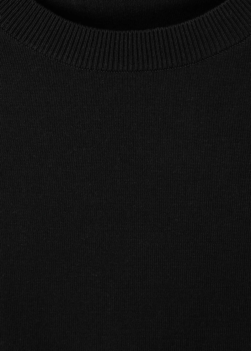 Cotton fine-knit t-shirt