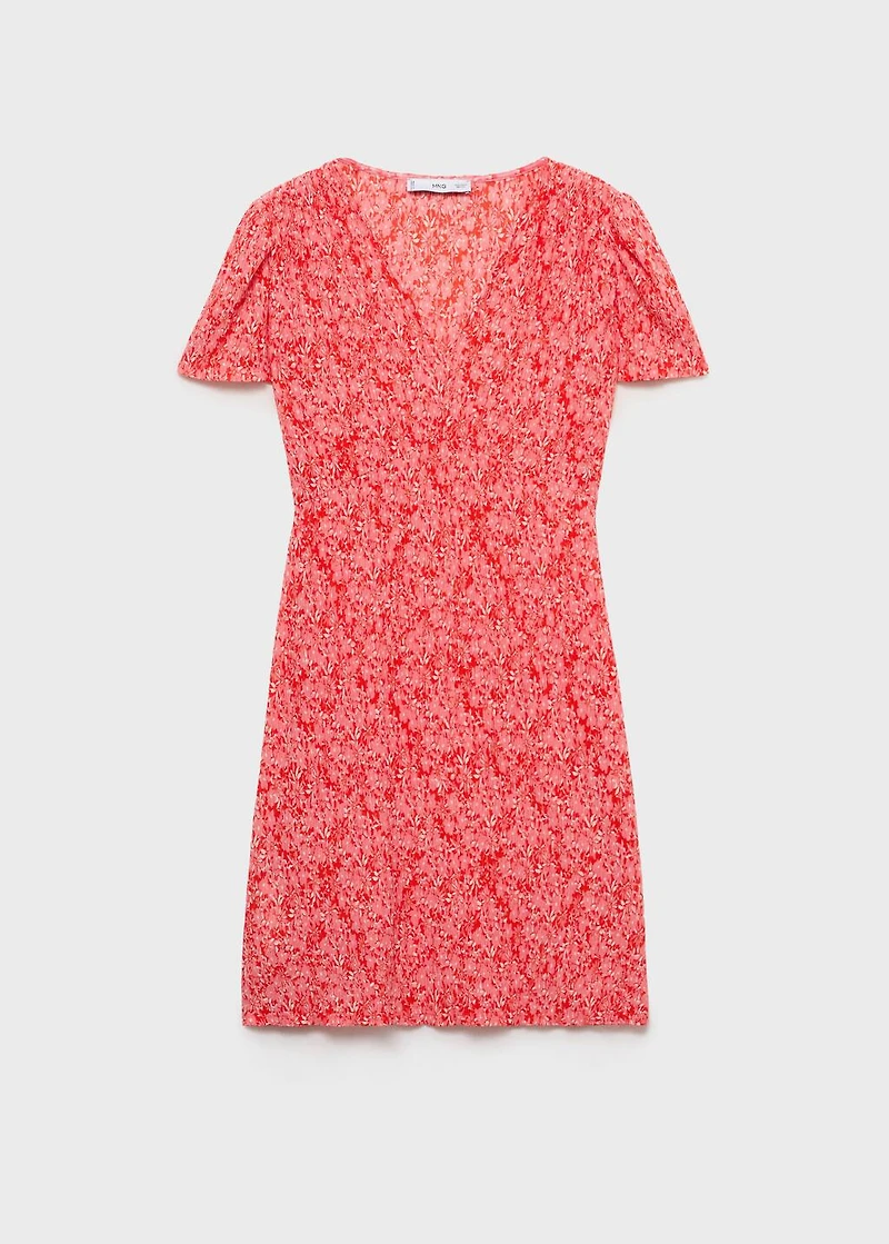 Maternity dress with floral texture