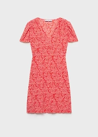 Maternity dress with floral texture