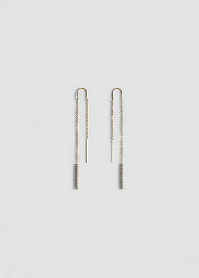 Pendant crystals earrings