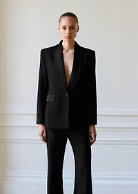 High-waist flared pants