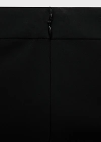 High-waist flared pants