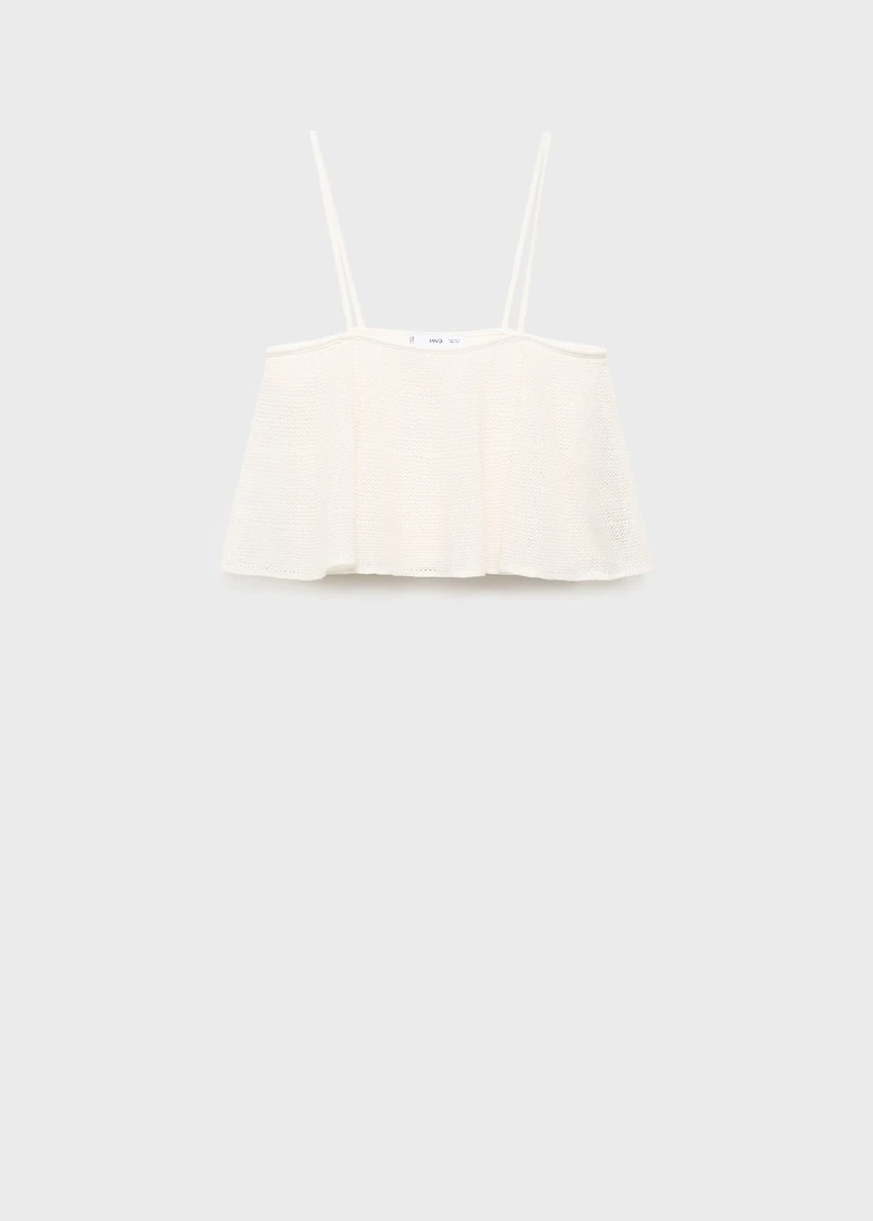 Ruffle knit top