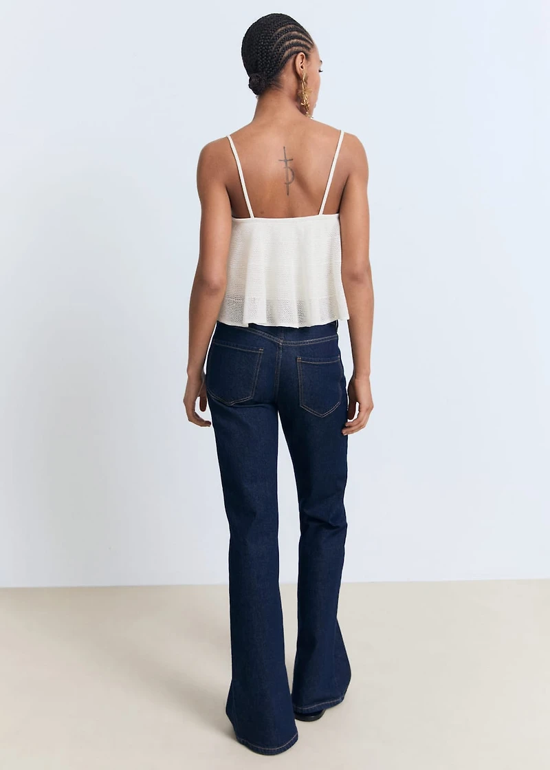 Ruffle knit top