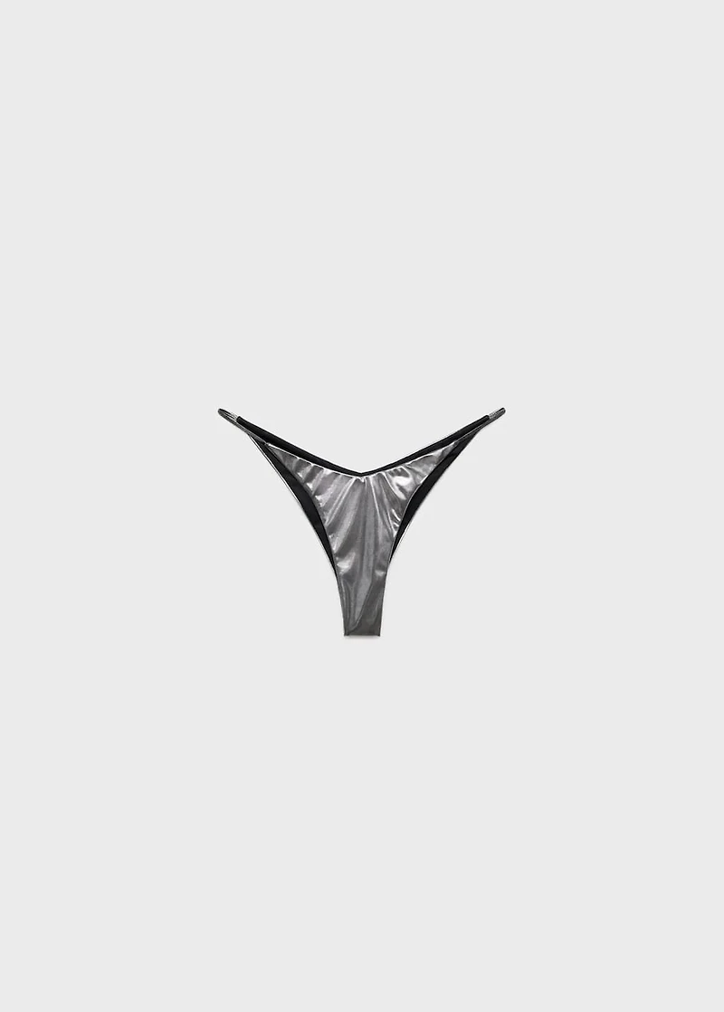 Metallic bikini bottom