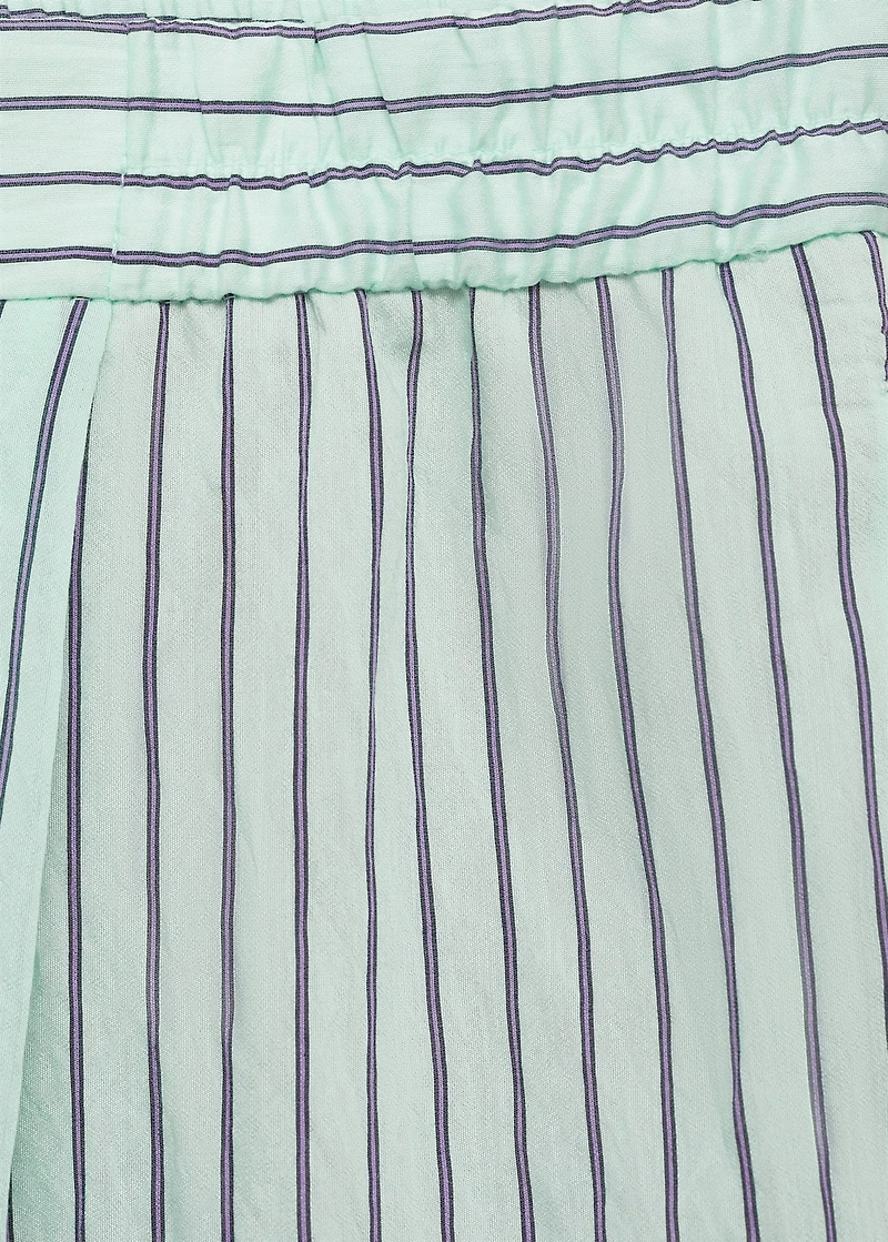Striped flowy trousers
