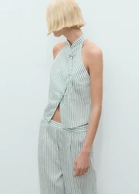 Striped flowy trousers