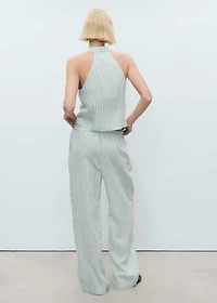 Striped flowy trousers