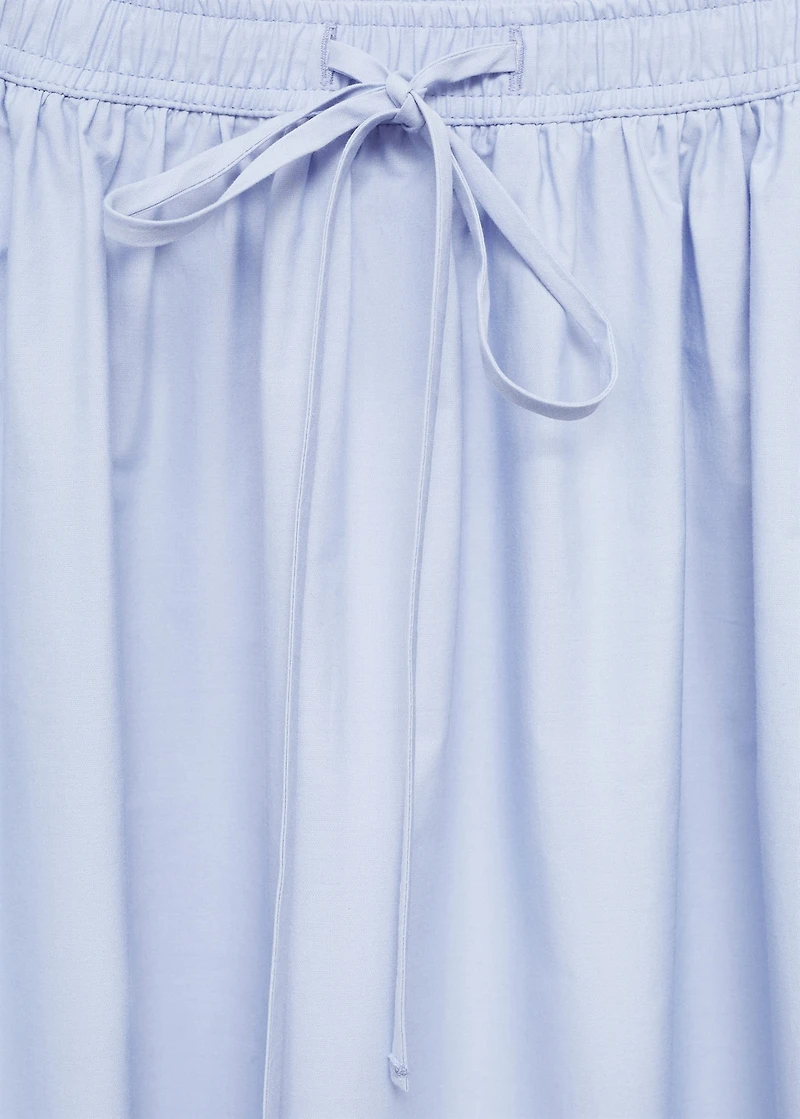 Flared cotton skirt