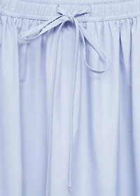 Flared cotton skirt