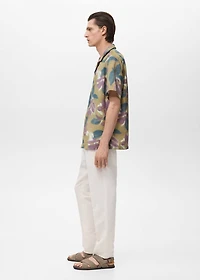 Printed short-sleeved shirt