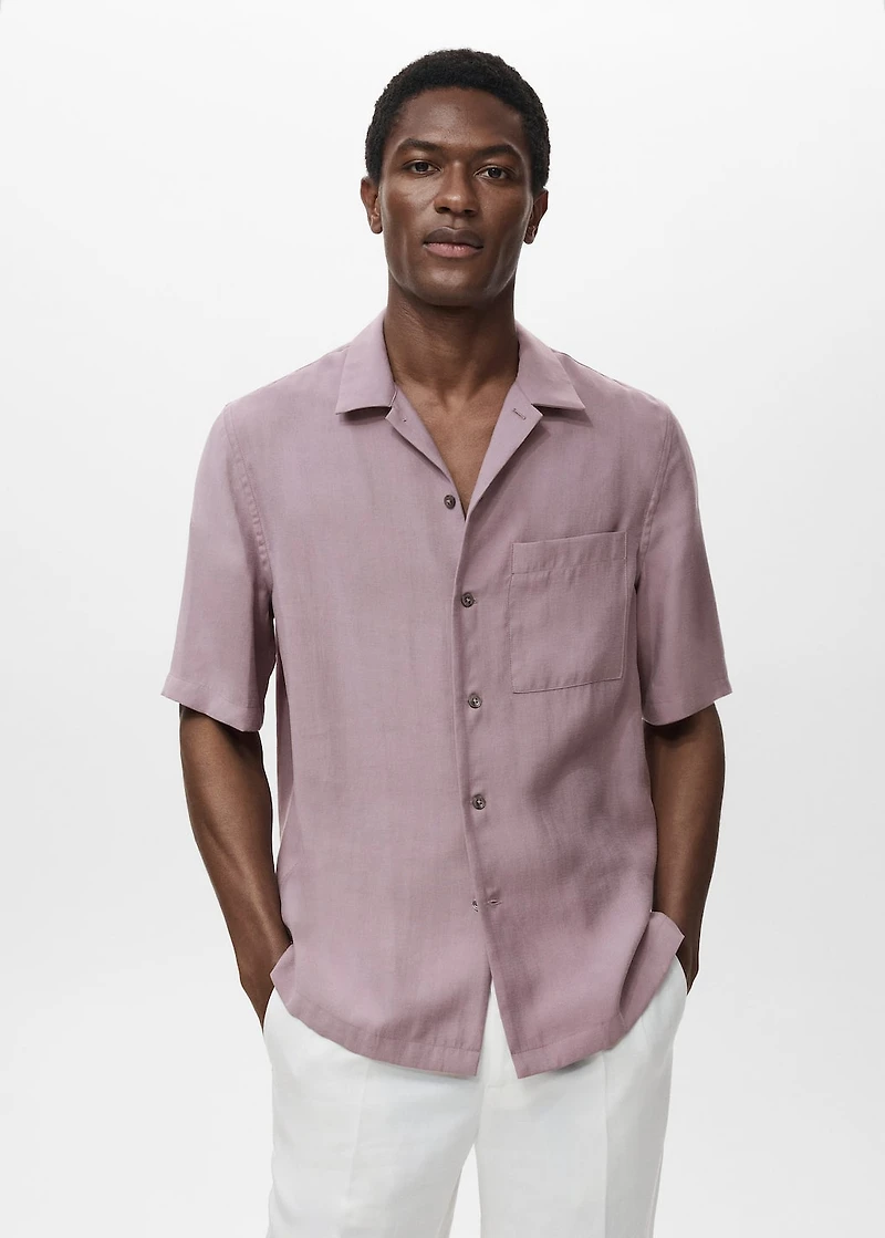 Lyocell shirt with pocket