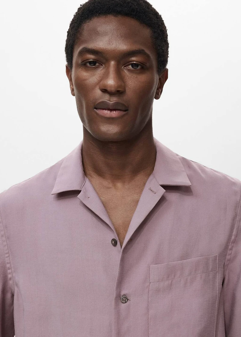 Lyocell shirt with pocket