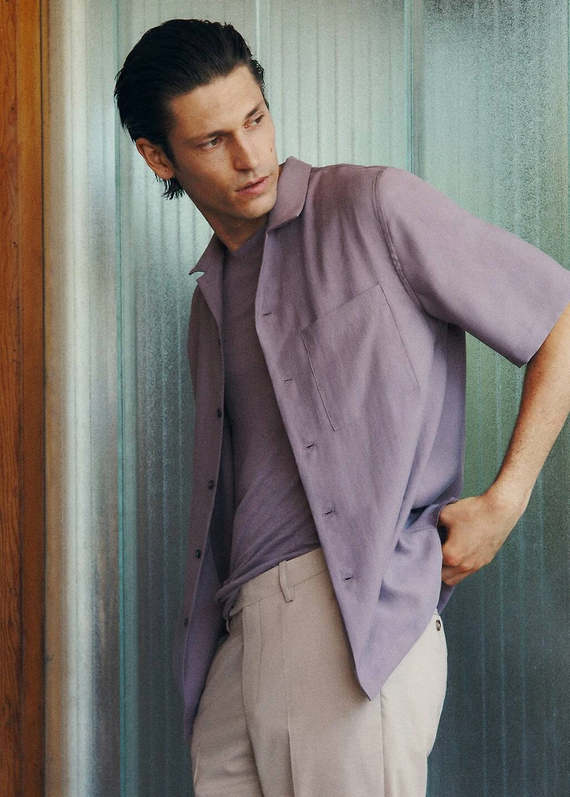 Lyocell shirt with pocket