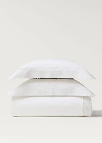 Lace-detail duvet cover for 90 cm bed