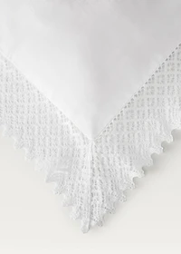 Lace-detail duvet cover for 90 cm bed