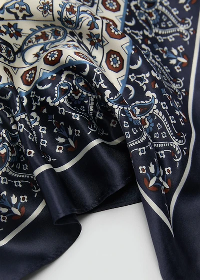 Paisley print scarf