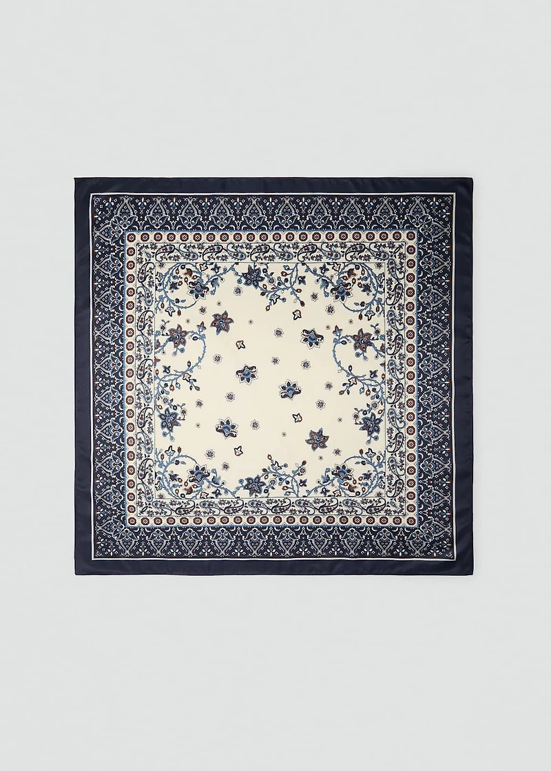 Paisley print scarf