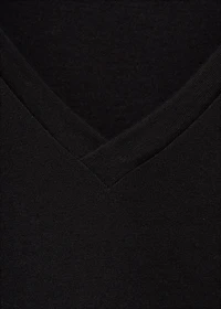 V-neck cotton T-shirt