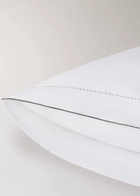 Two 200-thread count percale cotton pillowcases 50x75cm
