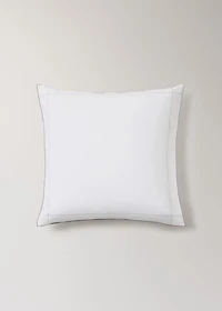Two 200-thread count percale cotton pillowcases 60x60 cm