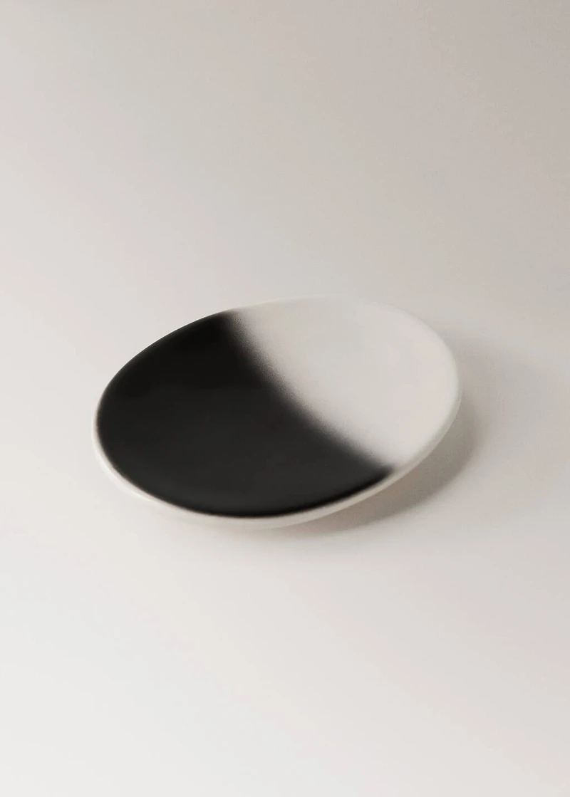 Earthenware soap dish with gradient effect
