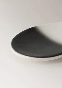 Earthenware soap dish with gradient effect