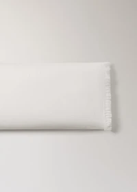 Percale cotton pillowcase with gauze ruffle 45x110 cm