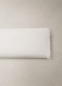 Percale cotton pillowcase with gauze ruffle 45x110 cm