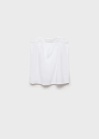 Cotton top with lace straps