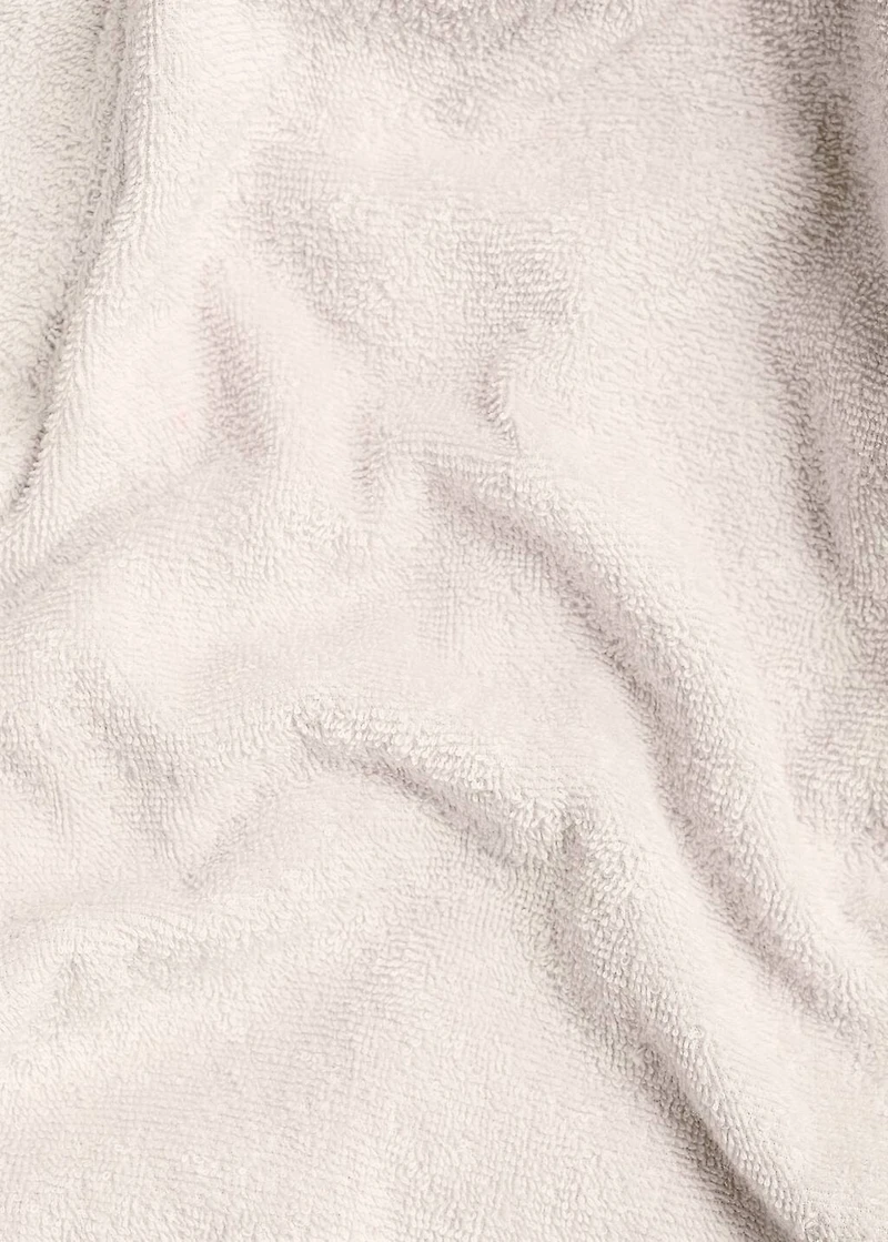 Terry cotton bathrobe