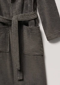 Soft cotton bathrobe